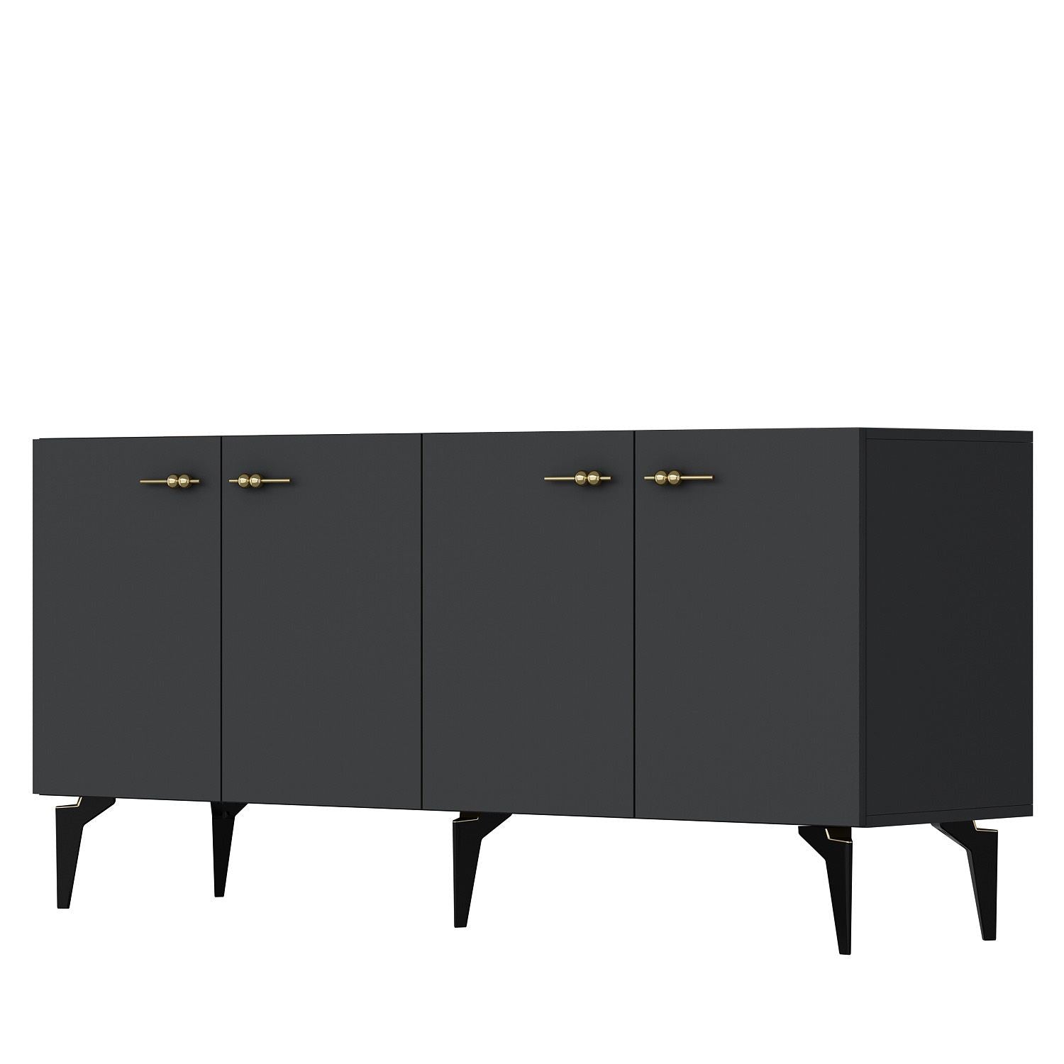 Aparador – 150cm – Antracite – Painel de partículas