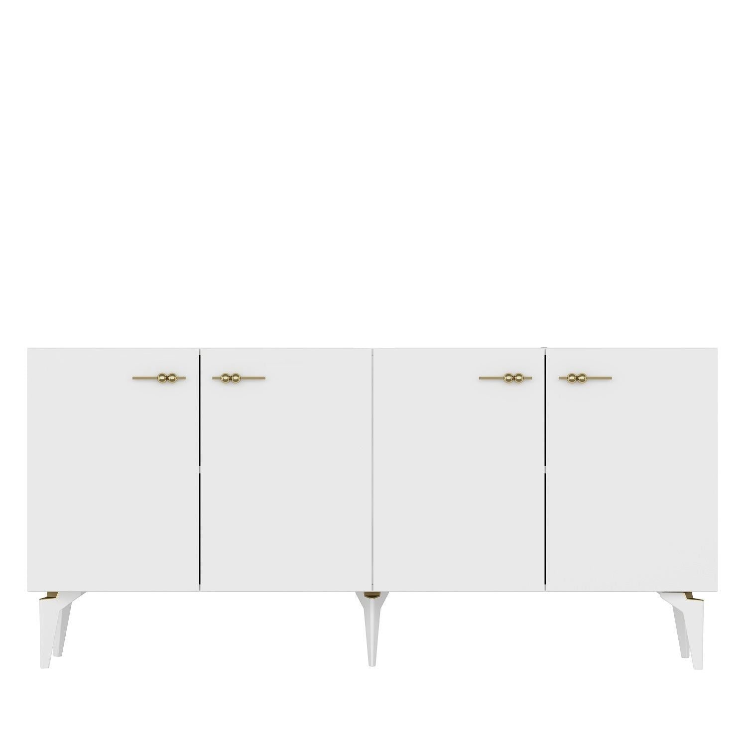 Aparador – 150 cm x 79 cm x 40 cm – Branco – Painel de partículas revestido a melamina