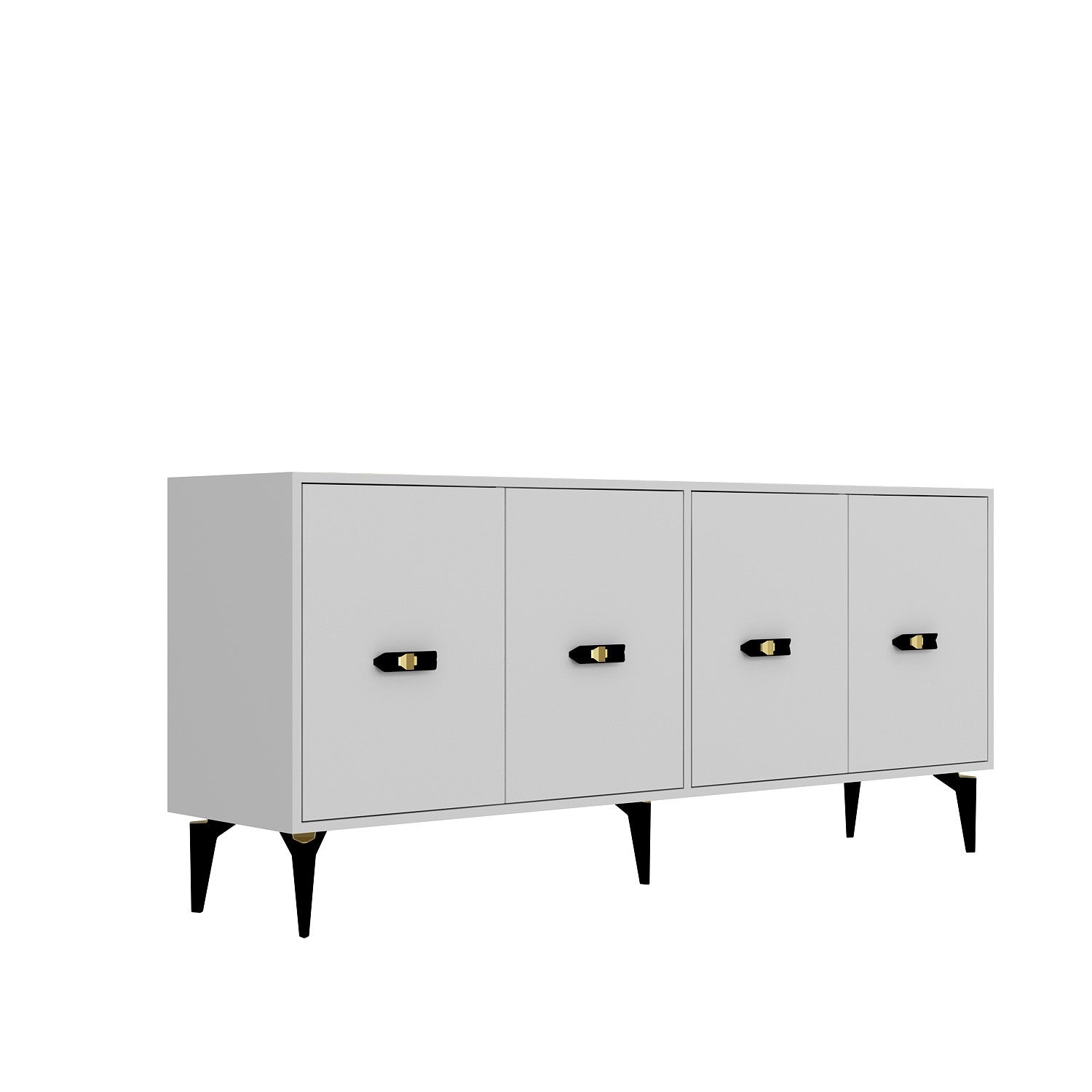 Aparador de Aglomerado Revestido de Melamina – 180 cm – Branca