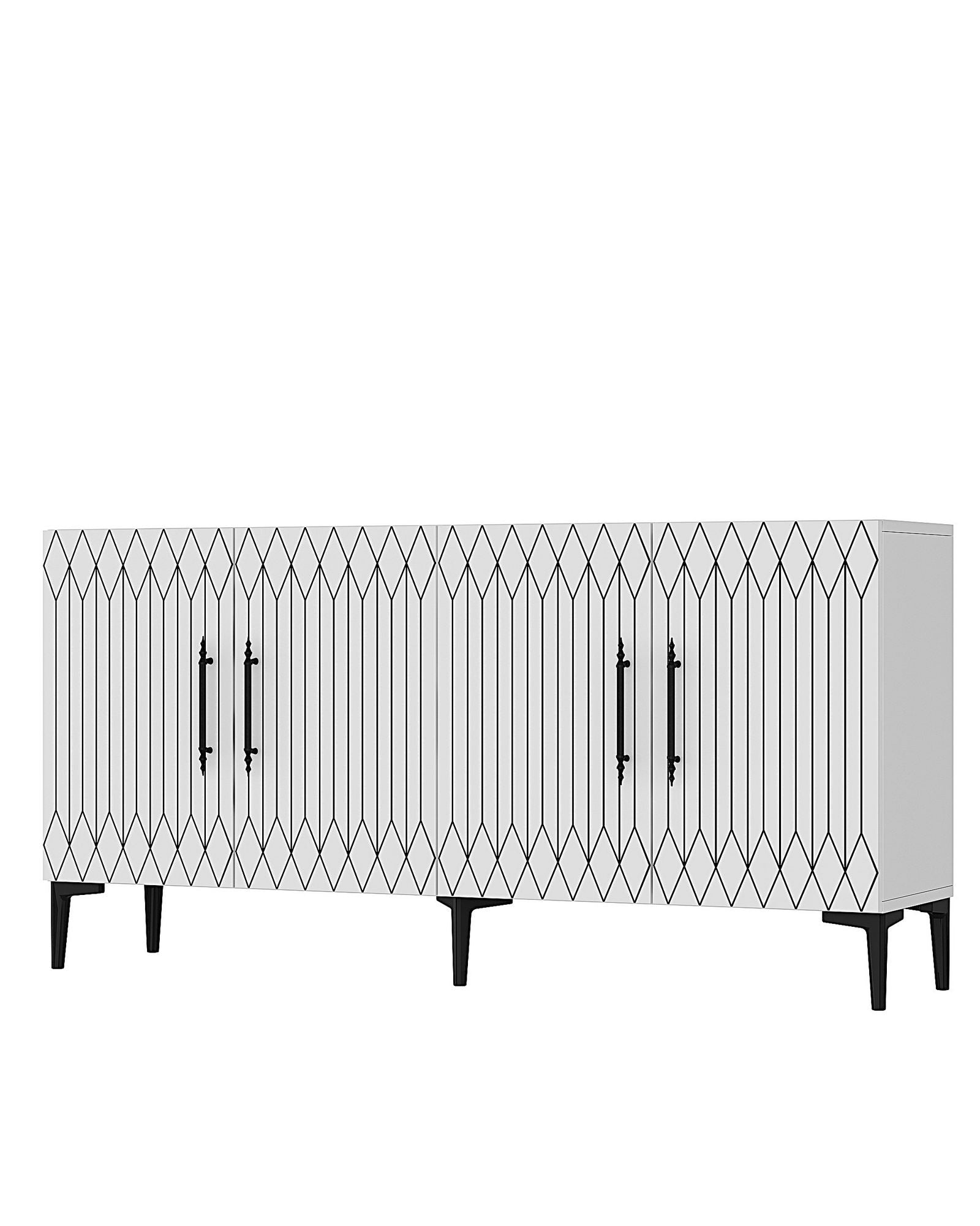 Aparador – 150 cm x 75 cm x 35 cm – Branco – Aglomerado