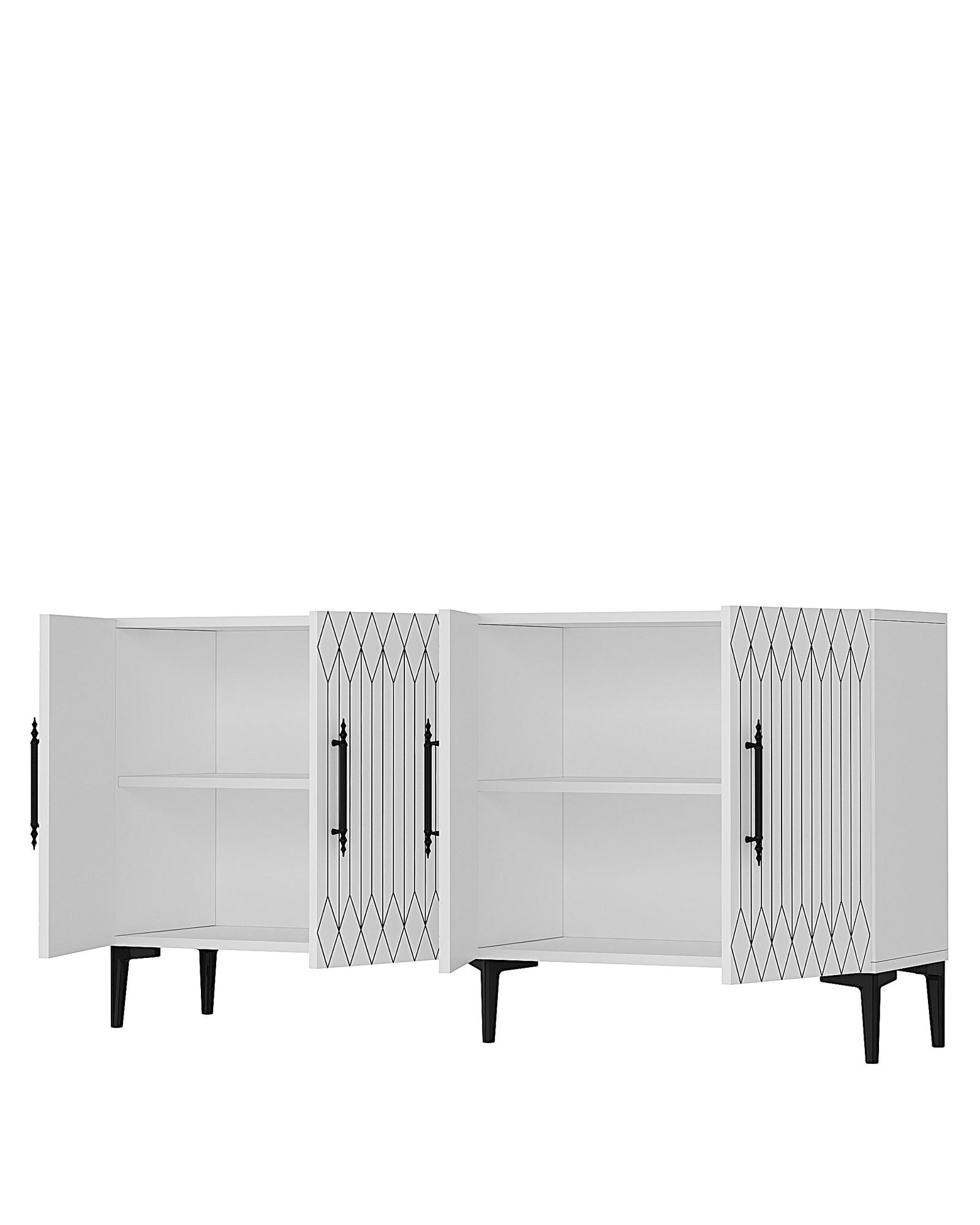 Aparador – 150 cm x 75 cm x 35 cm – Branco – Aglomerado