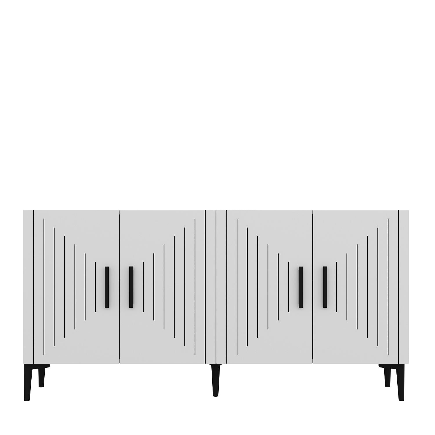 Aparador em MDF revestido de melamina – 150 cm – Branco