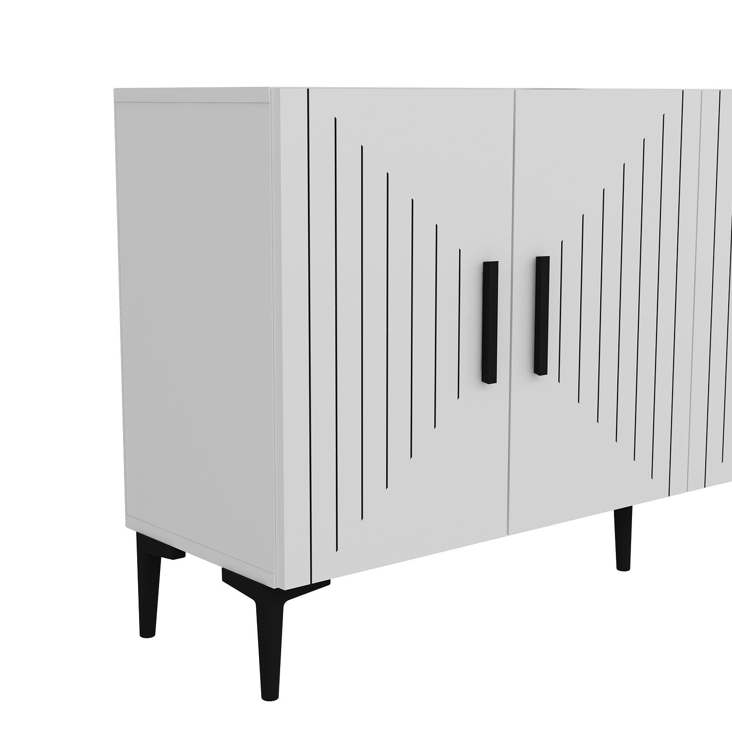Aparador em MDF revestido de melamina – 150 cm – Branco