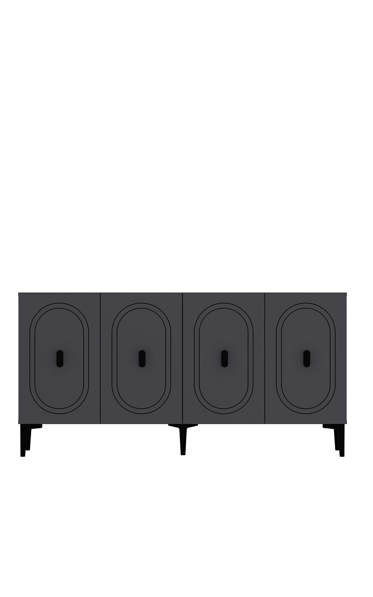 Aparador – 150 cm x 75 cm x 35 cm – Antracite – Aglomerado