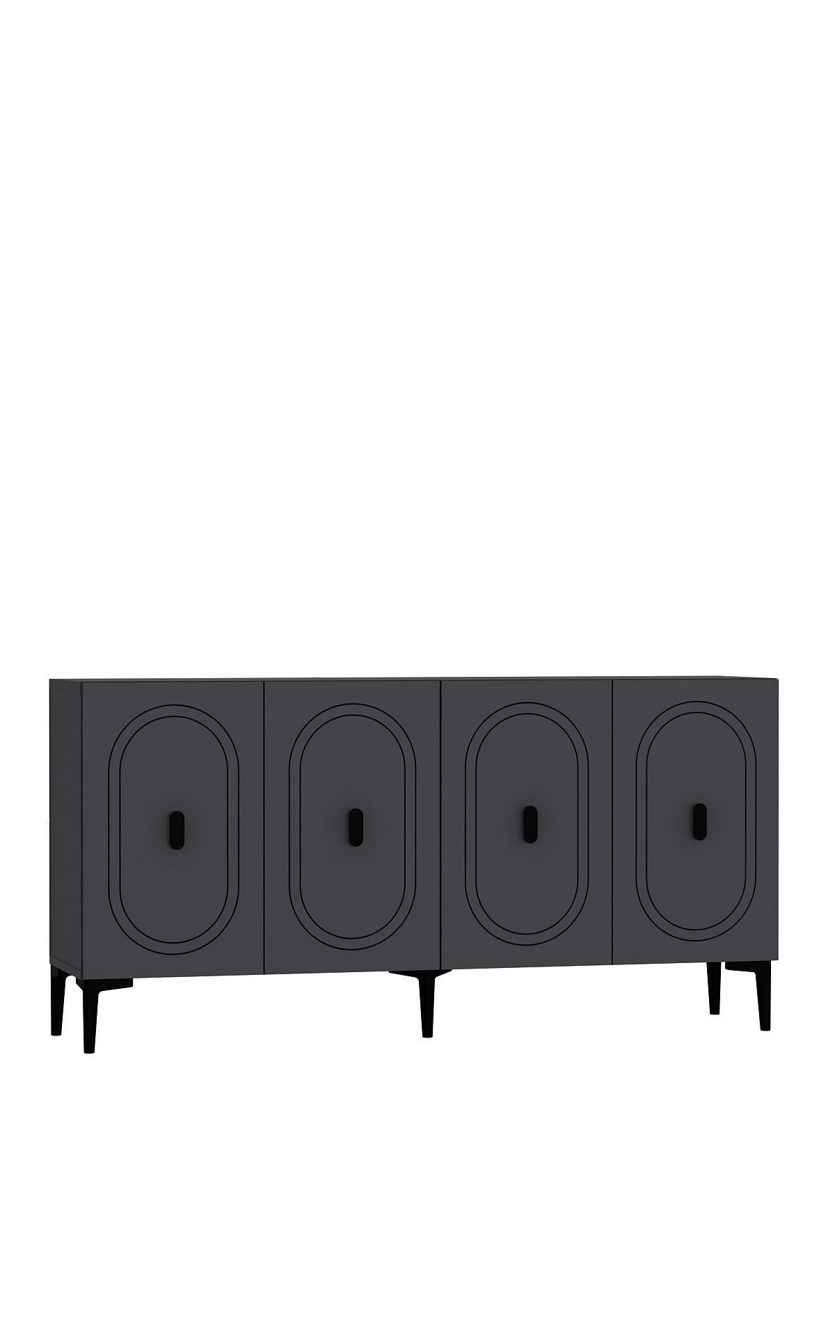 Aparador – 150 cm x 75 cm x 35 cm – Antracite – Aglomerado