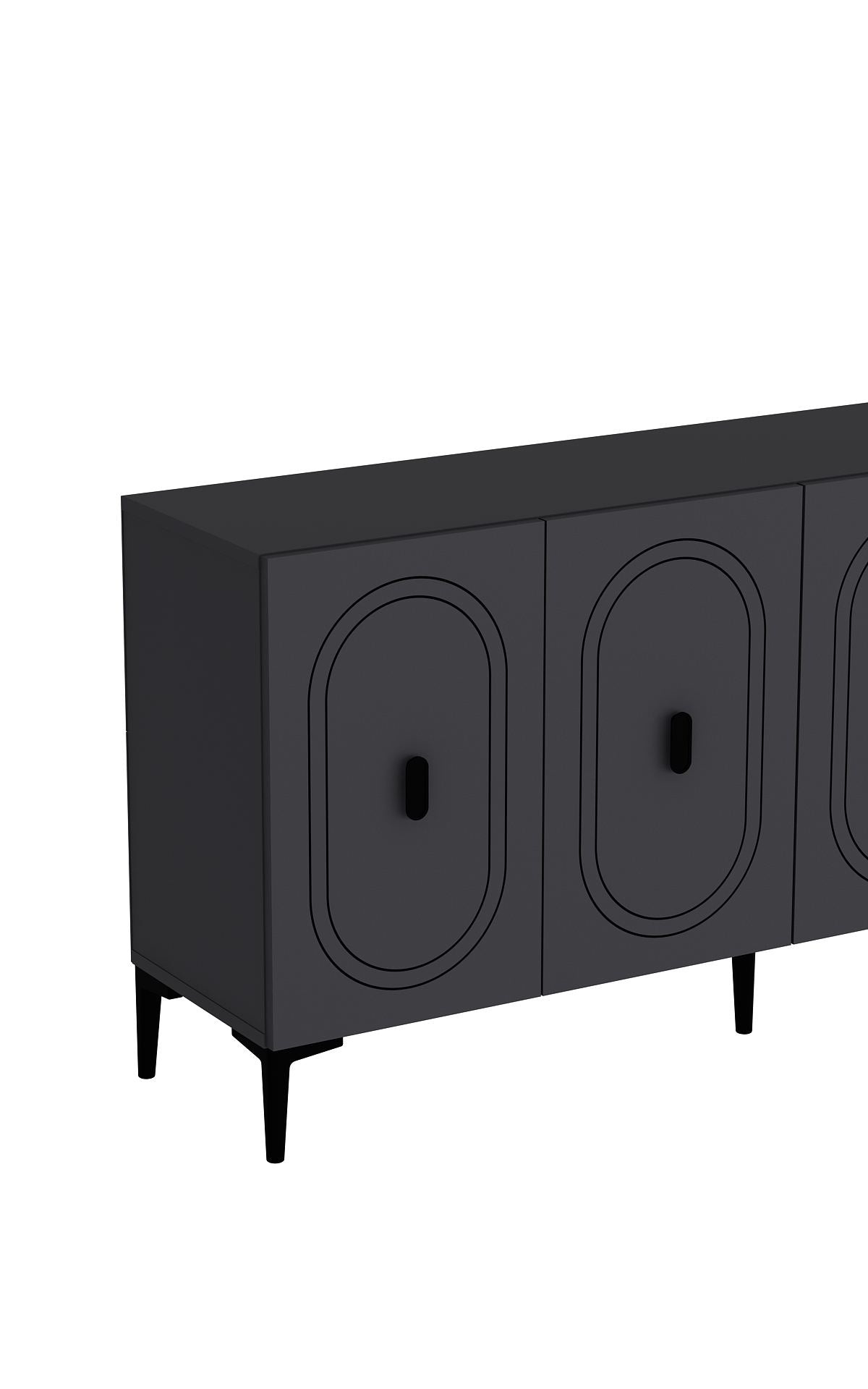 Aparador – 150 cm x 75 cm x 35 cm – Antracite – Aglomerado