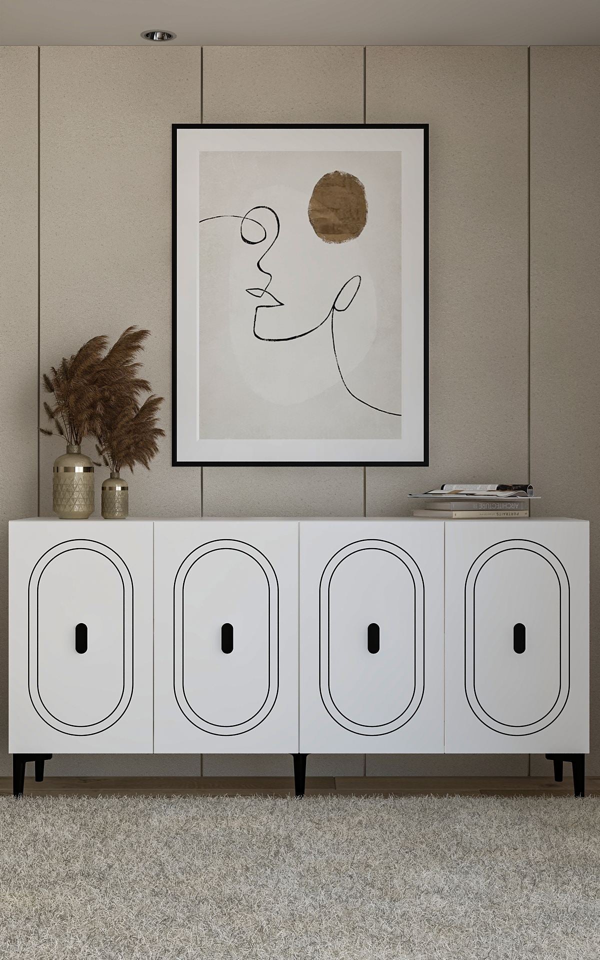 Aparador – 150 cm – Branco – MDF