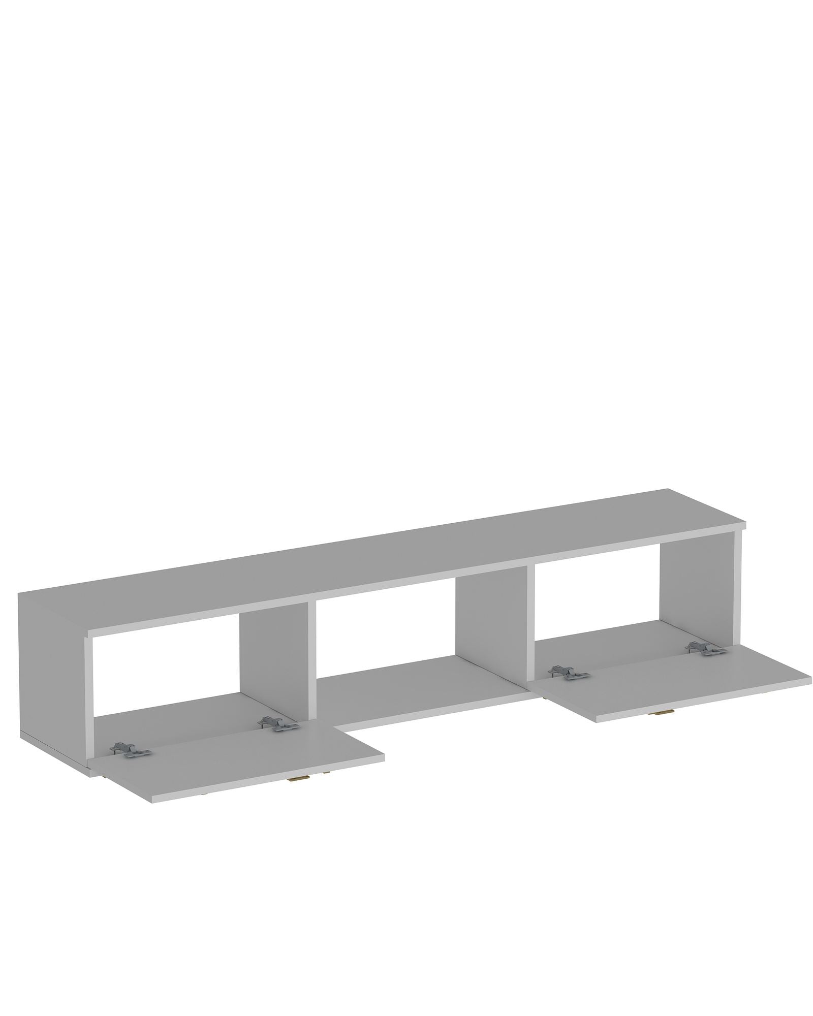 Móvel de TV – 150cm x 25.6cm x 29.6cm – Branco e Dourado – MDF