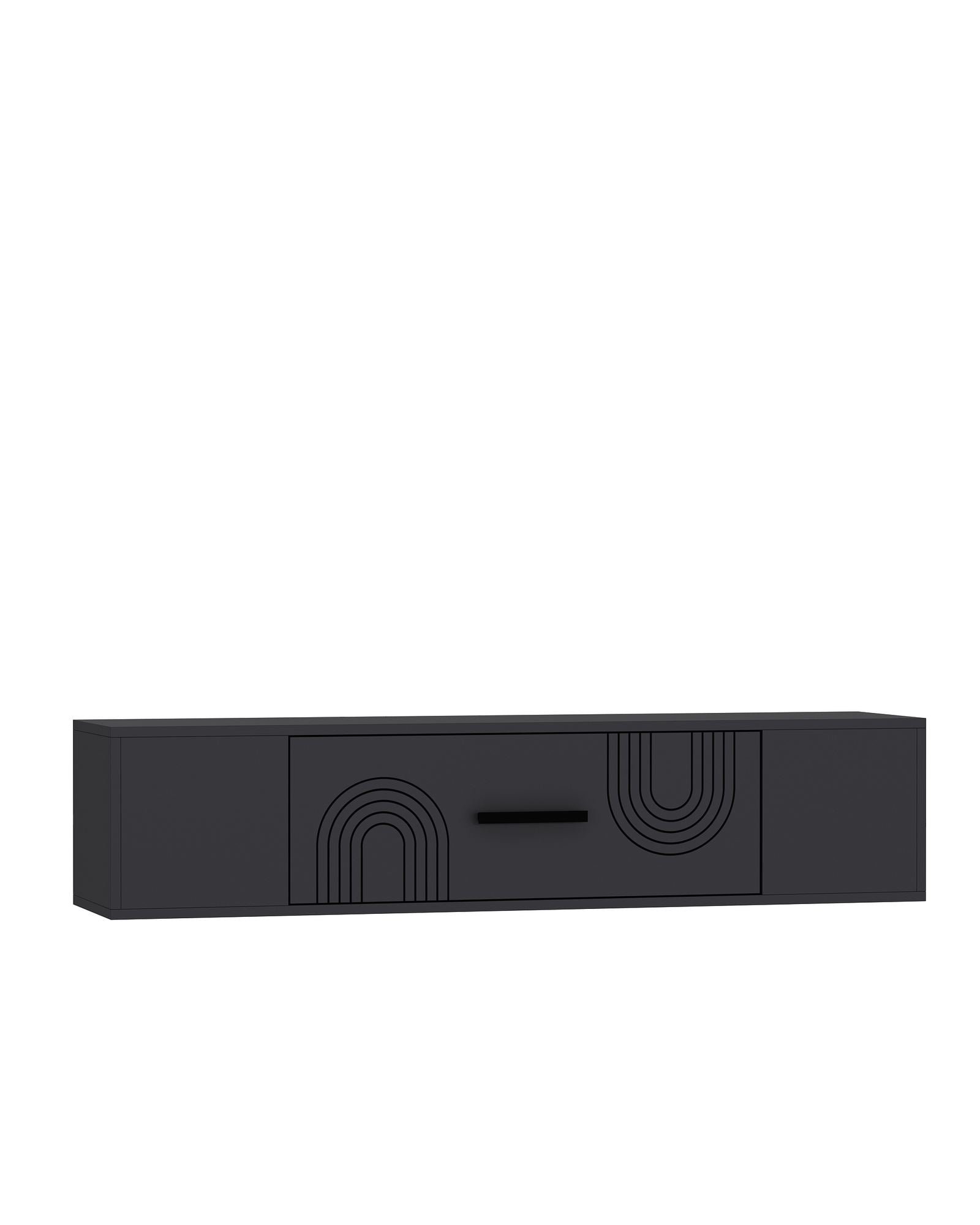 Móvel de TV – 150 cm x 33,2 cm x 29,6 cm – Antracite – MDF