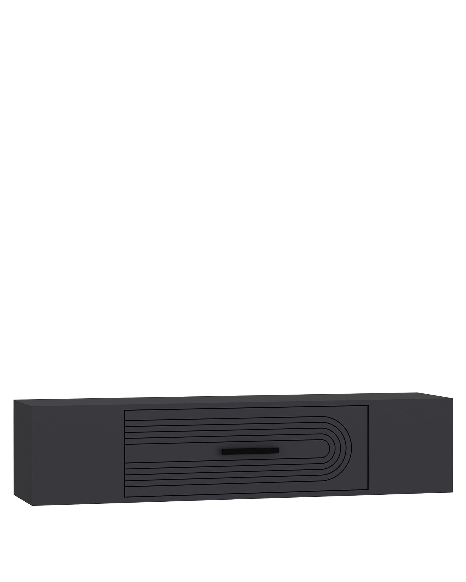 Móvel de TV – 150 cm x 33,2 cm x 29,6 cm – Antracite – MDF revestido de melamina