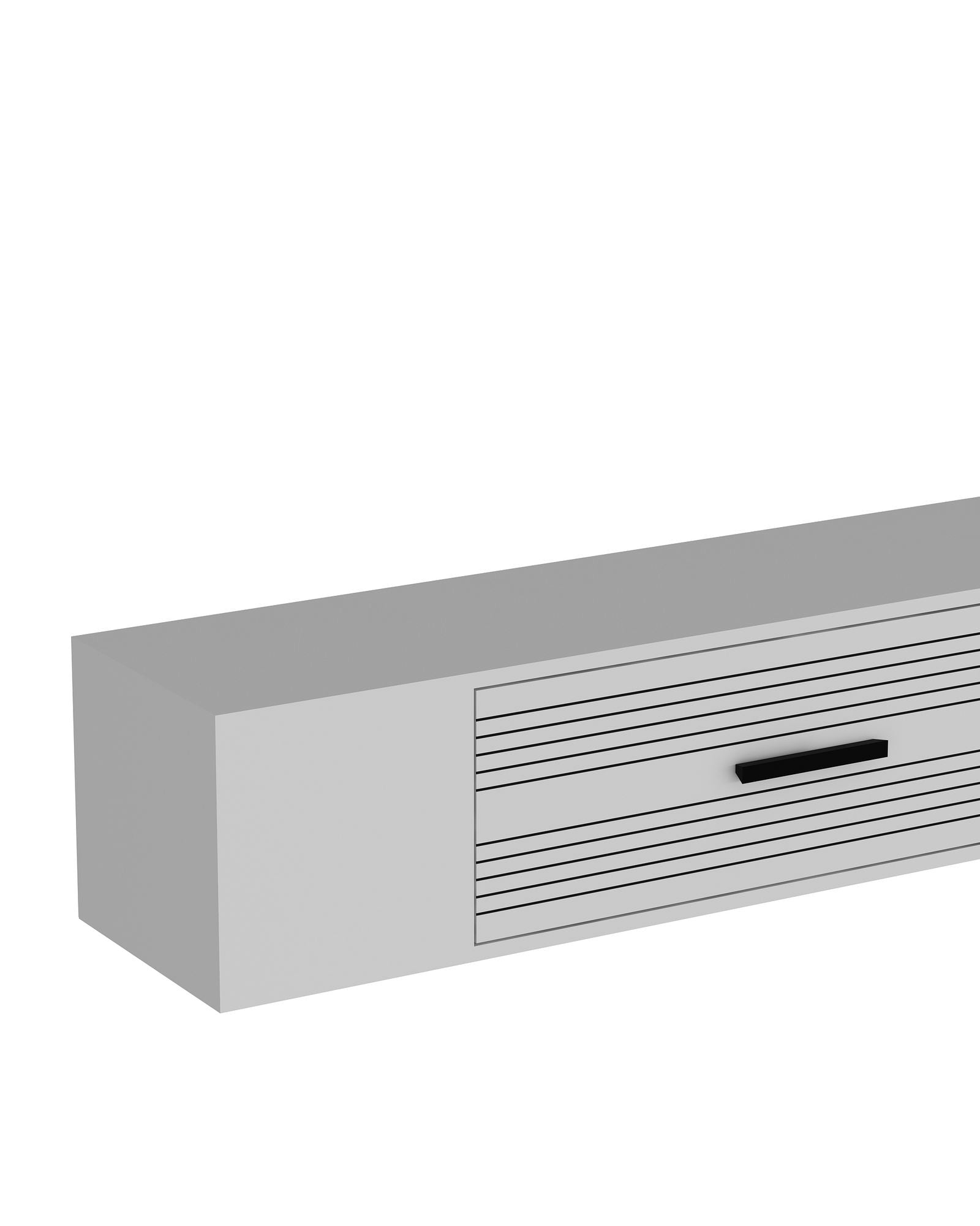 Móvel de TV – 150cm – Branco – MDF