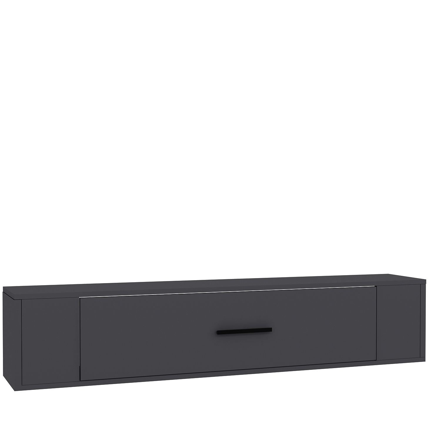 Móvel de TV – 120 cm x 33,2 cm x 26,4 cm – Antracite – Aglomerado