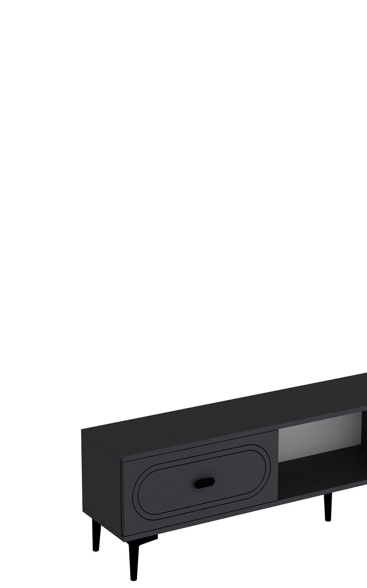 Móvel de TV – 150cm – Antracite – Aglomerado