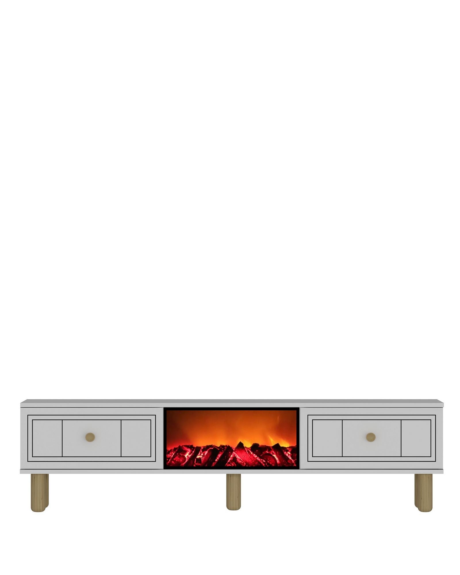 Móvel de TV – 150cm x 44,6cm x 29,6cm – Branco – MDF