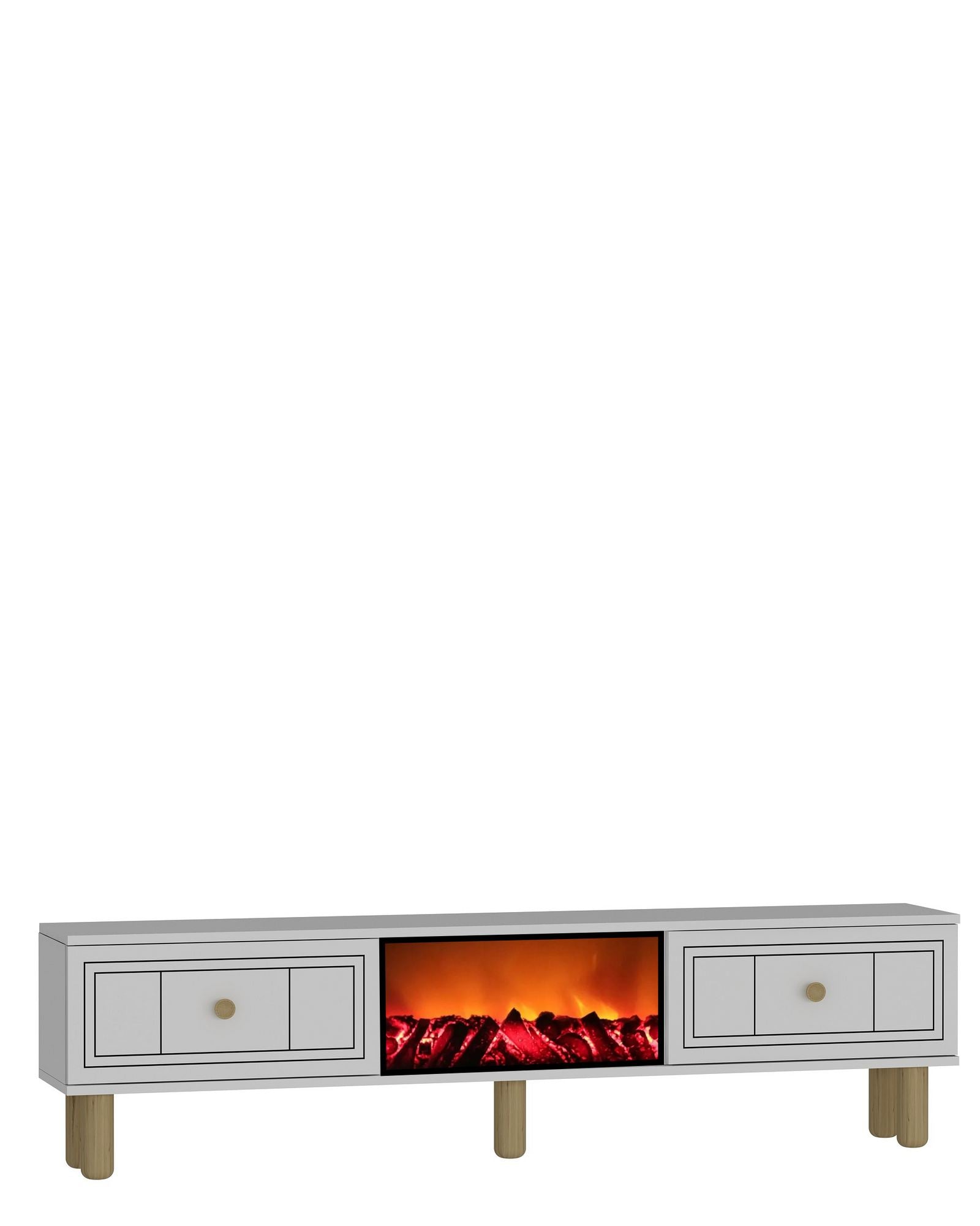 Móvel de TV – 150cm x 44,6cm x 29,6cm – Branco – MDF