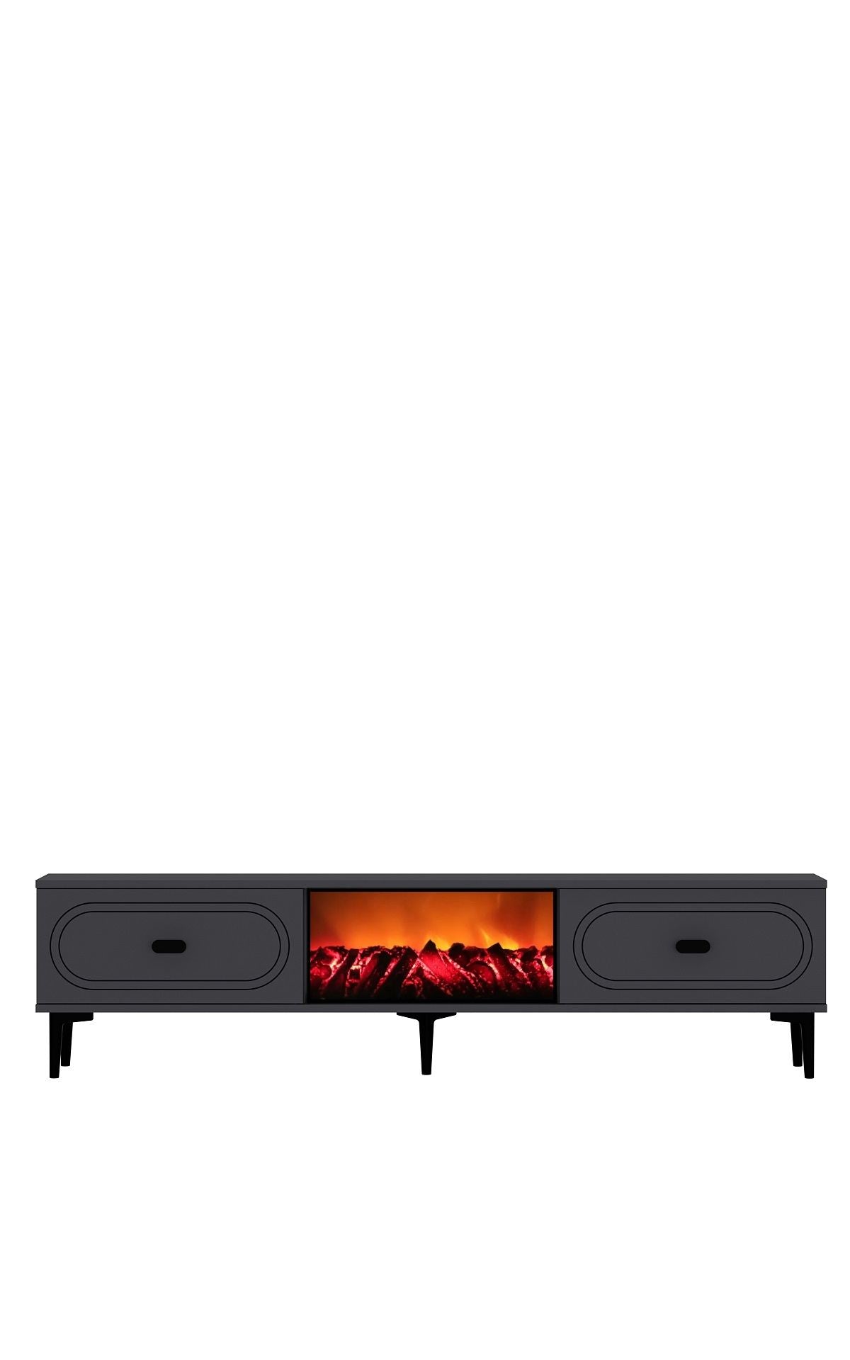 Móvel de TV – 150cm x 44,6cm x 29,6cm – Antracite – MDF revestido com melamina