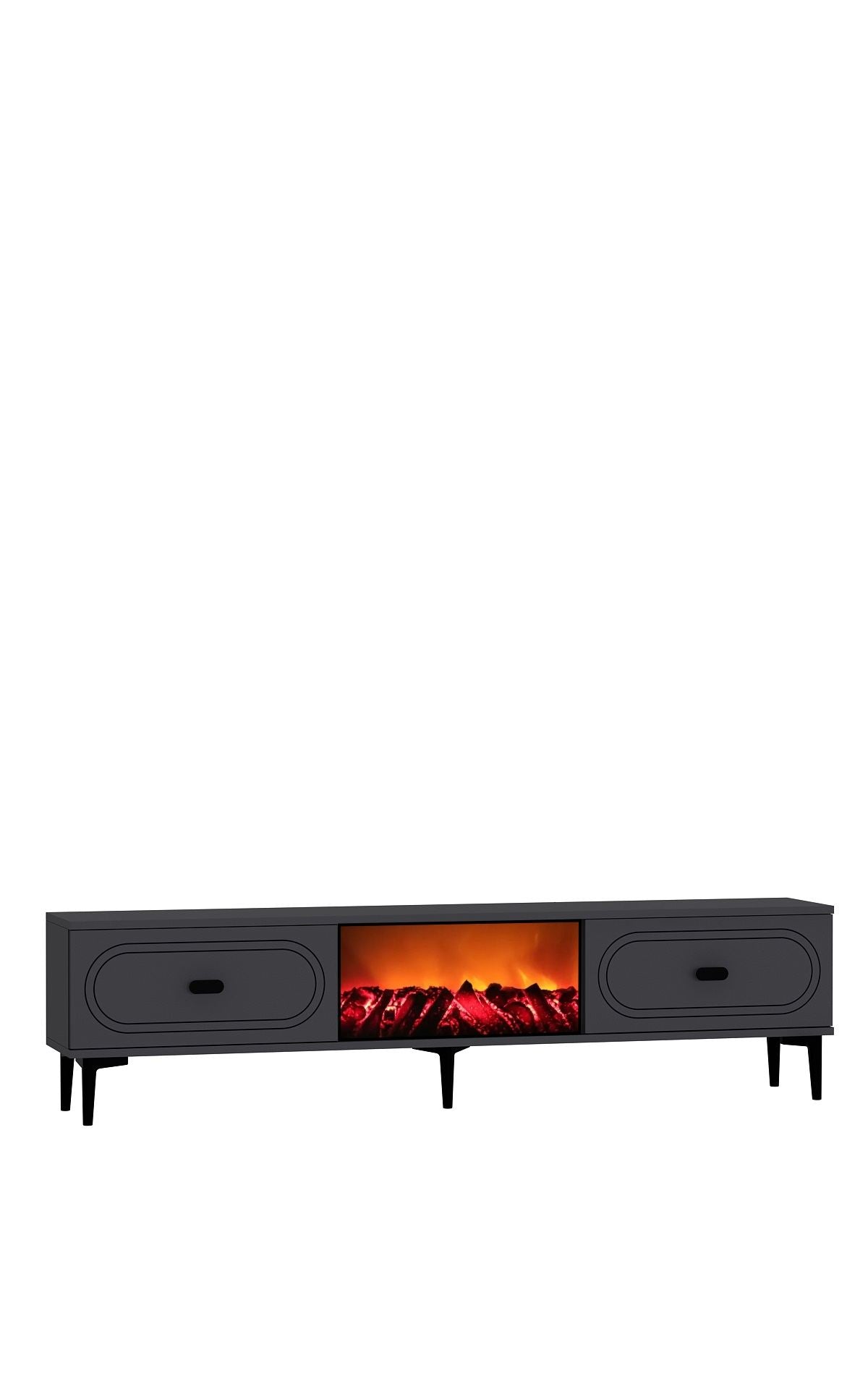 Móvel de TV – 150cm x 44,6cm x 29,6cm – Antracite – MDF revestido com melamina