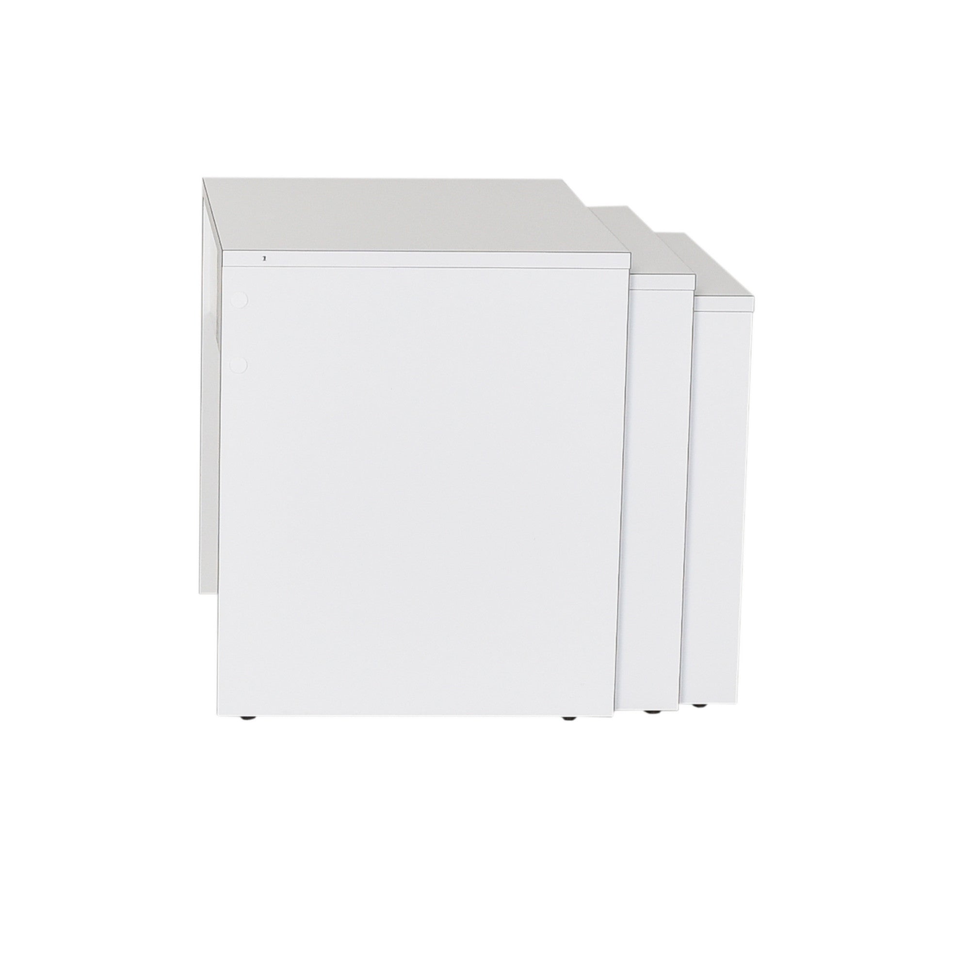 Mesa de Centro – 45 cm, 50 cm, 55 cm – Branco – Painel de partículas revestido a melamina