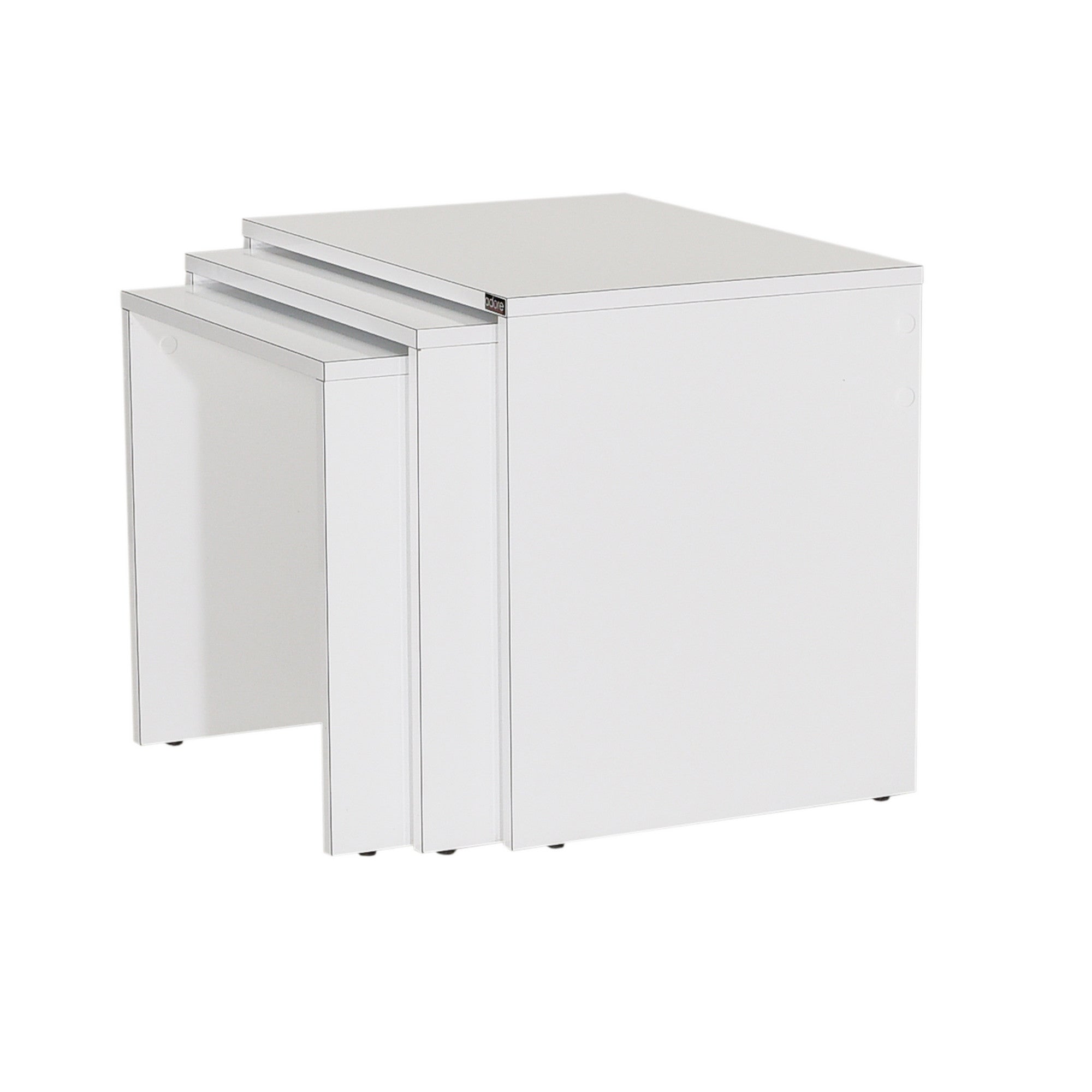 Mesa de Centro – 45 cm, 50 cm, 55 cm – Branco – Painel de partículas revestido a melamina