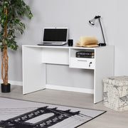 Secretária de Estudo – 120 cm x 75 cm x 60 cm – Branco – Painel de partículas revestido a melamina
