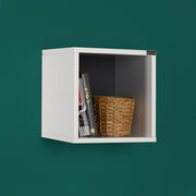 Prateleira de parede – 33 cm – Branco – Painel de partículas revestido a melamina