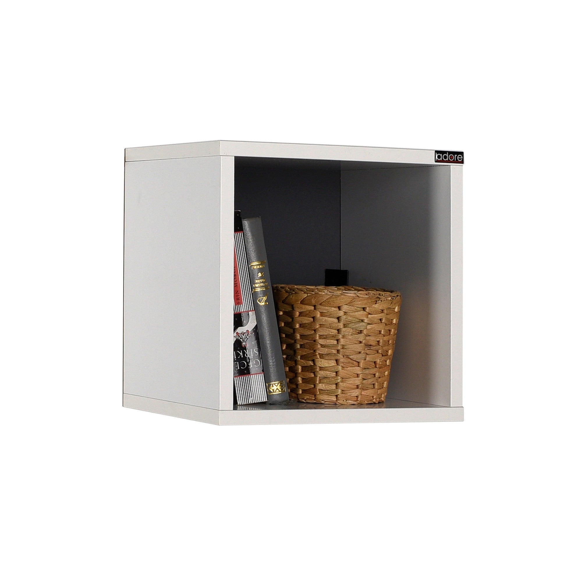 Prateleira de parede – 33 cm – Branco – Painel de partículas revestido a melamina
