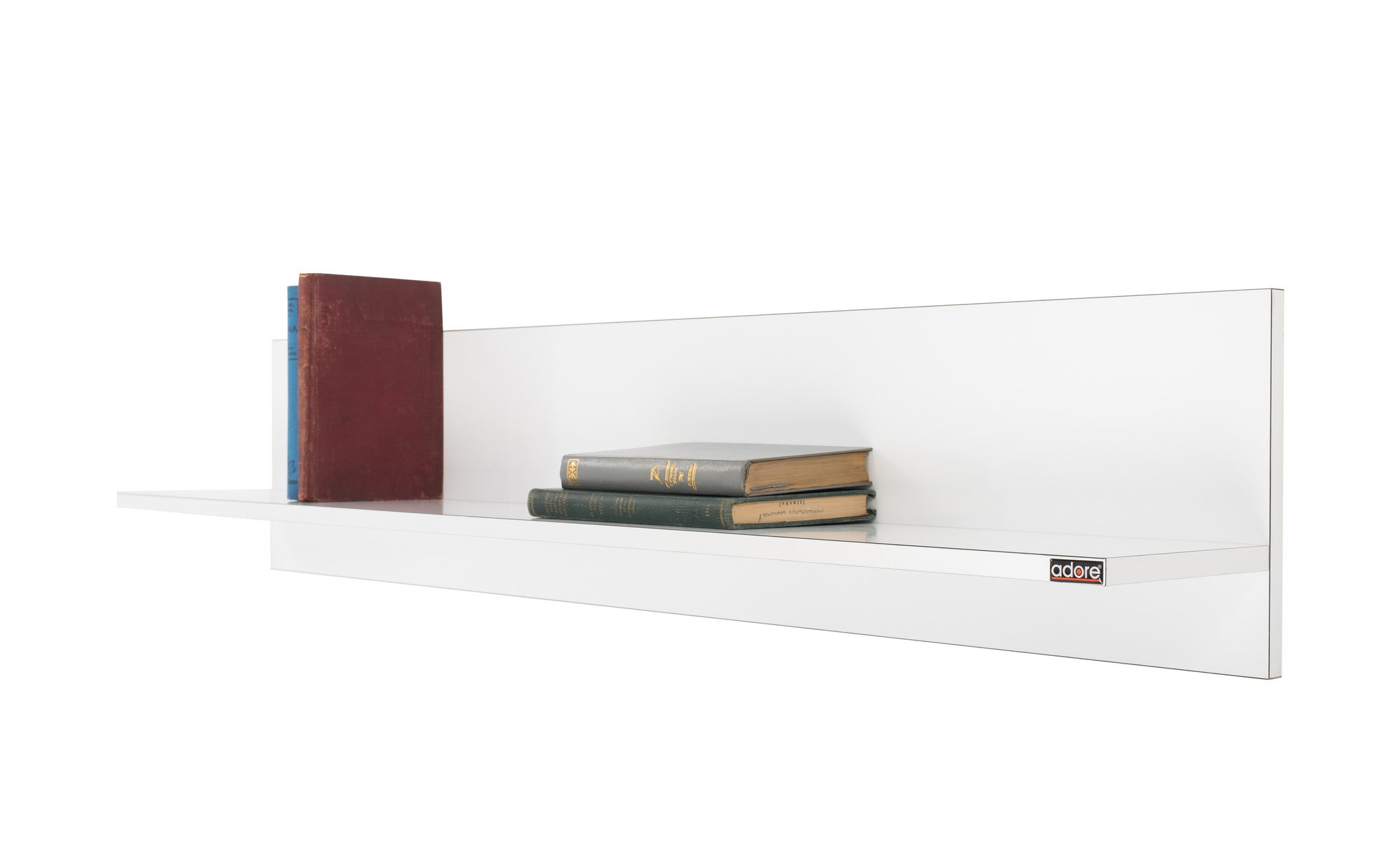 Prateleira de parede – 120 cm x 25 cm – Branco – Painéis de partículas revestidos a melamina