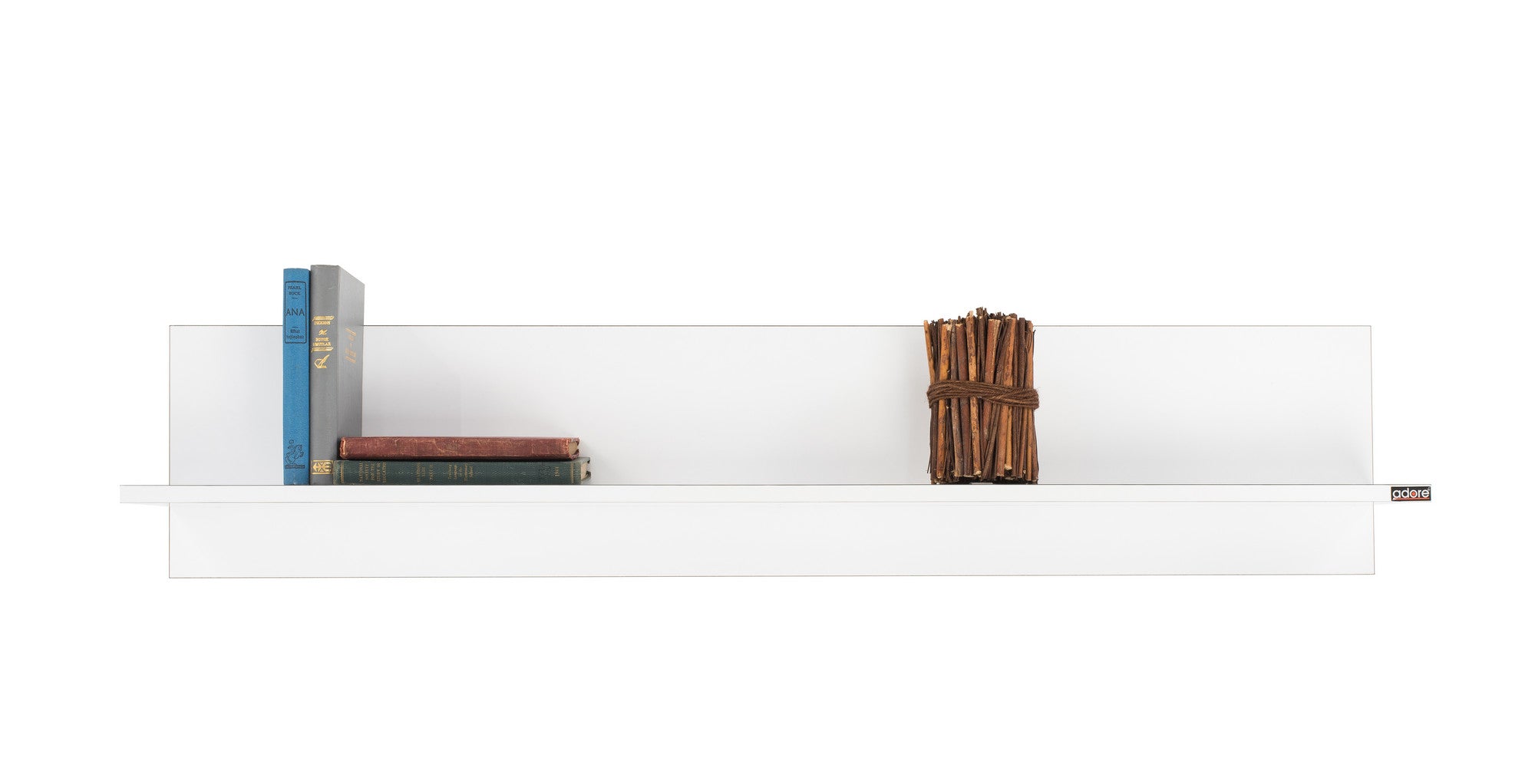 Prateleira de parede – 120 cm x 25 cm – Branco – Painéis de partículas revestidos a melamina