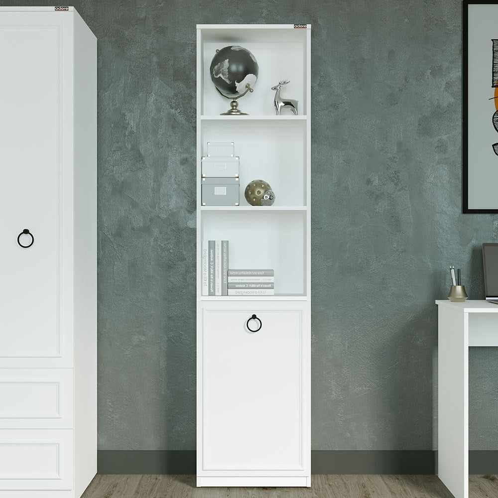 Estante Branca de Parede com Múltiplas Prateleiras - 185cm de Altura, Melamina Resistente