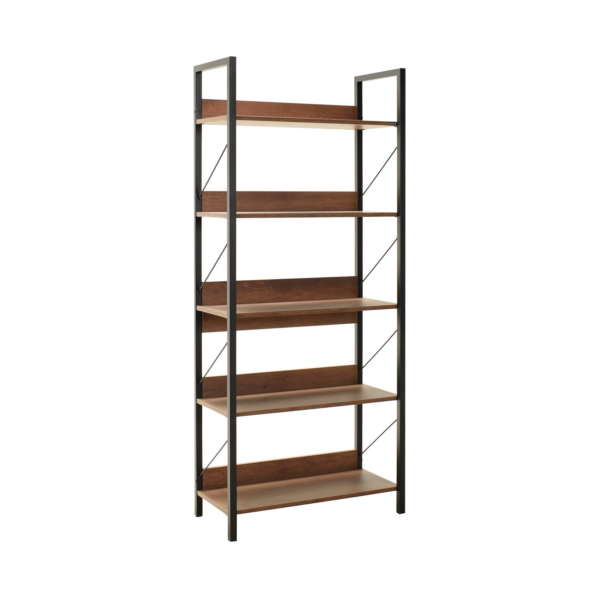 Estante de livros – 73 cm x 172 cm x 35 cm – Nogueira – Painel de partículas