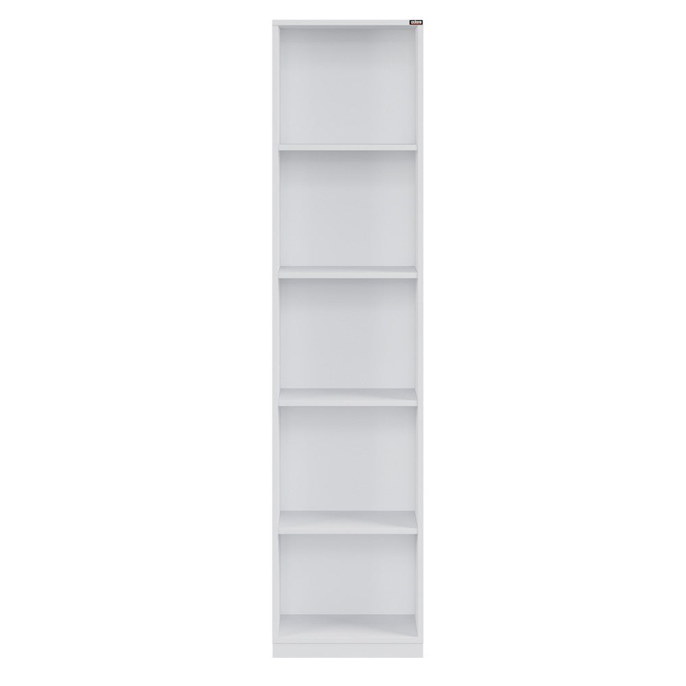 Estante de livros – 43 cm x 182 cm x 26 cm – Branco – Painel de partículas revestido a melamina