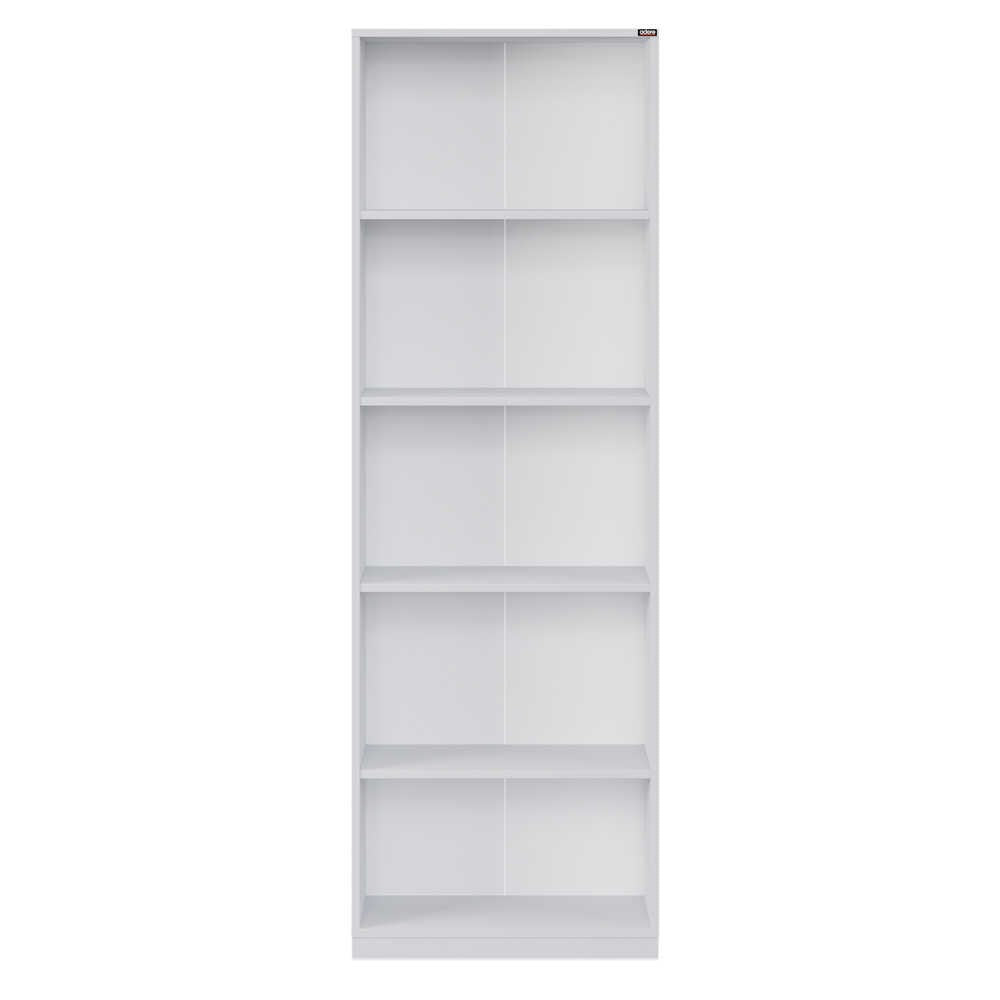 Estante de livros – 64 cm x 182 cm x 26 cm – Branco – Painel de partículas revestido a melamina