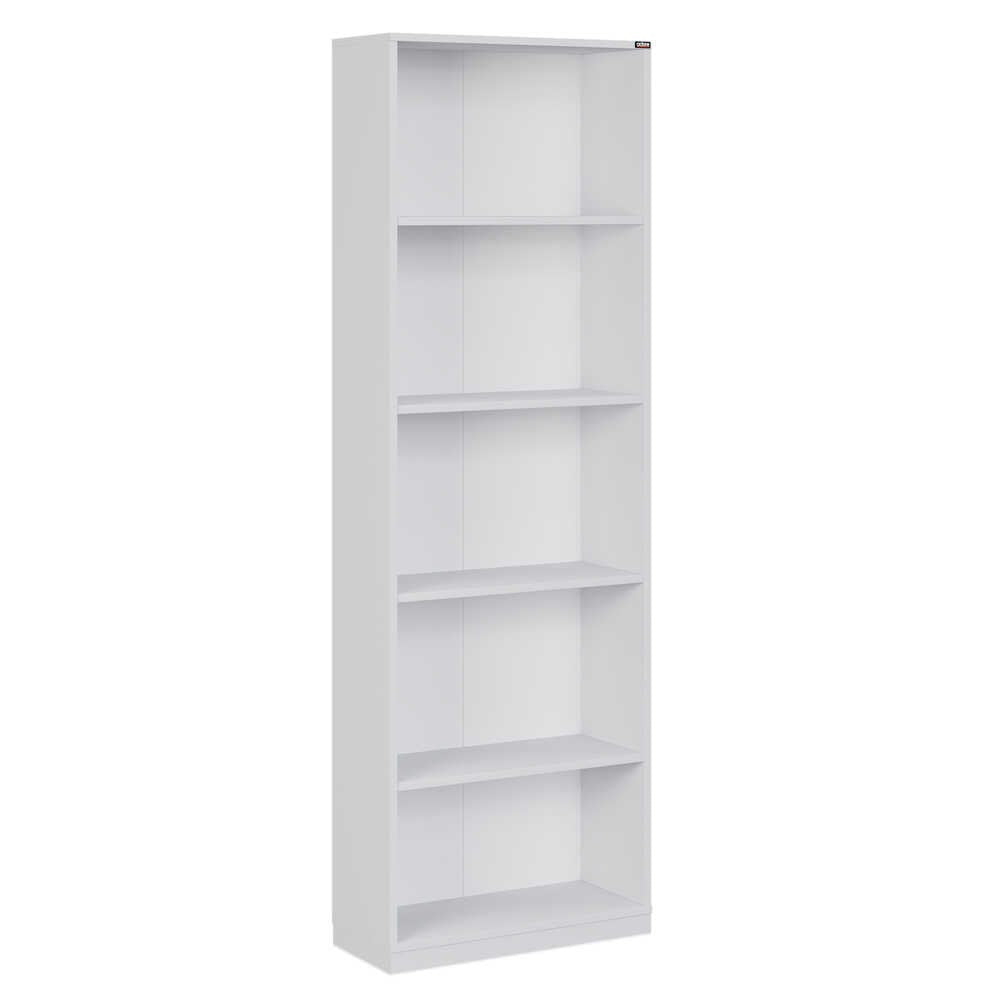 Estante de livros – 64 cm x 182 cm x 26 cm – Branco – Painel de partículas revestido a melamina