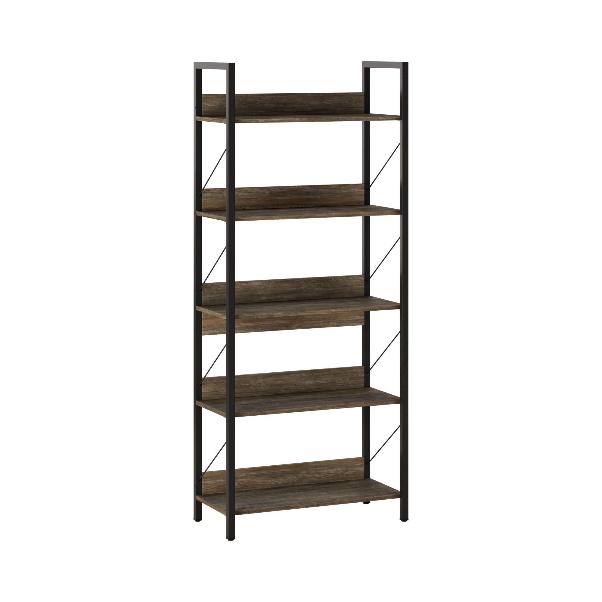 Estante de livros – 73cm x 172cm x 35cm – Noz – Aglomerado