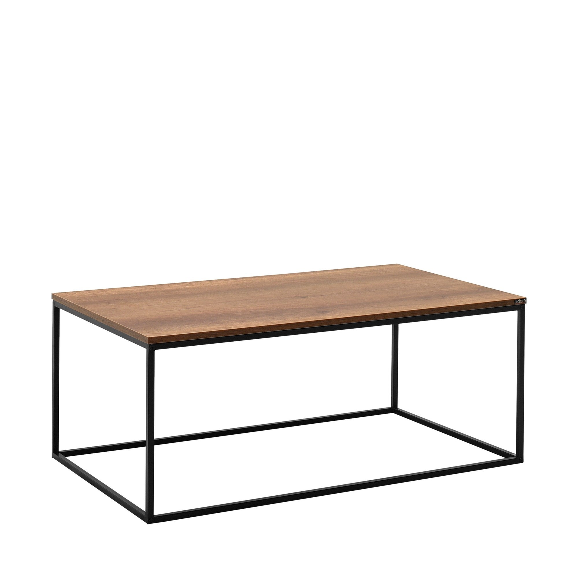 Mesa de Centro – 100cm x 42cm x 60cm – Nogueira – Painel de Partículas Revestido a Melamina