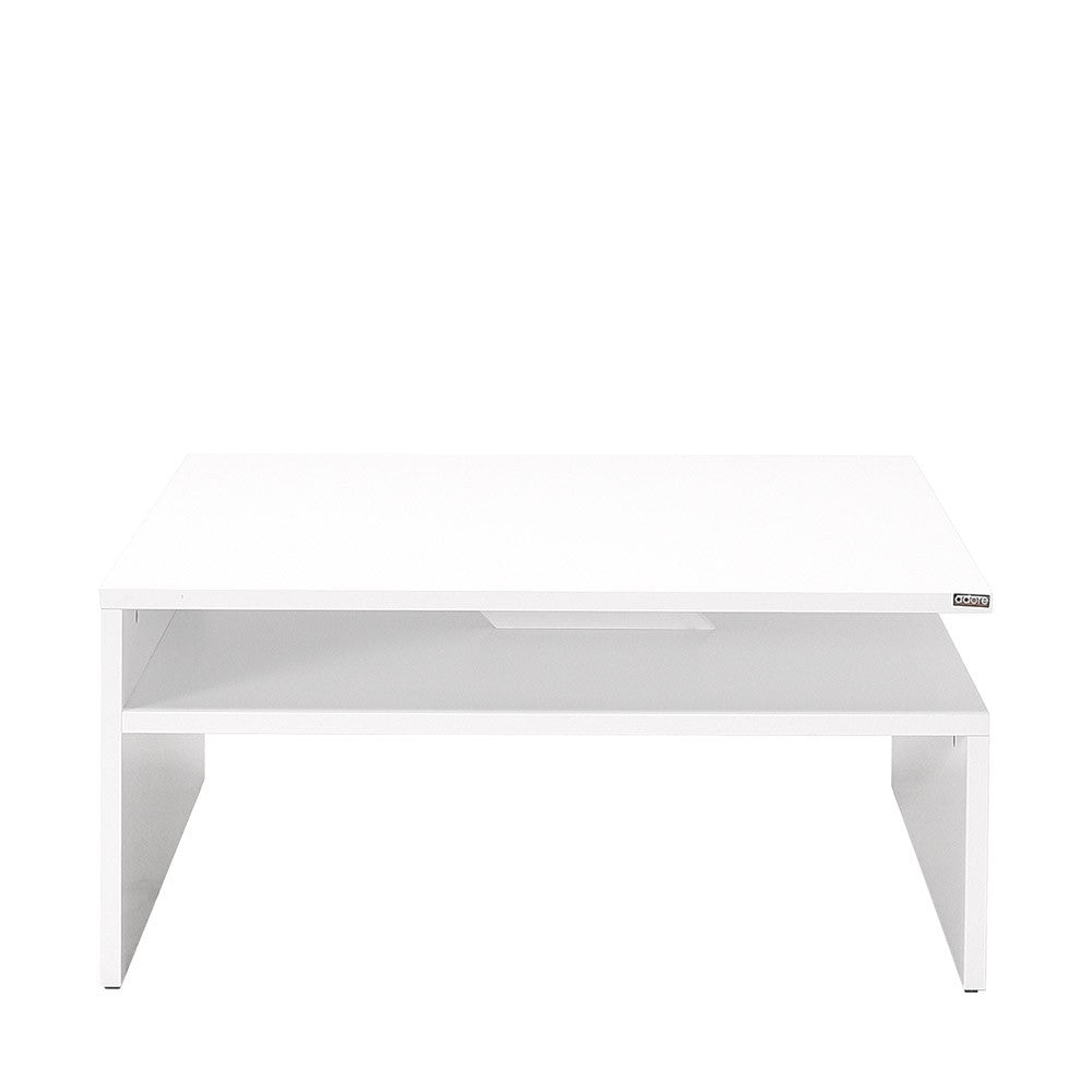 Mesa de Centro – 90cm x 42cm x 90cm – Branco Diamante – Painel de Partículas