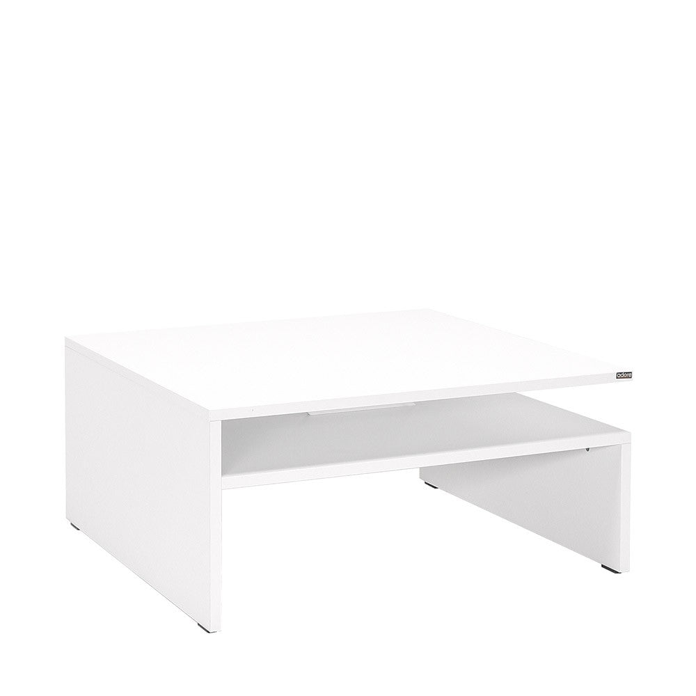 Mesa de Centro – 90cm x 42cm x 90cm – Branco Diamante – Painel de Partículas