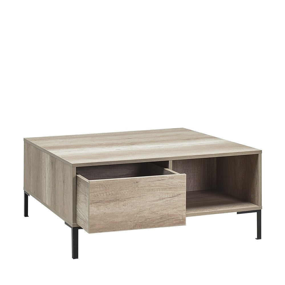 Mesa de Centro – 90cm x 42cm x 90cm – Taupe – Painel de partículas revestido a melamina