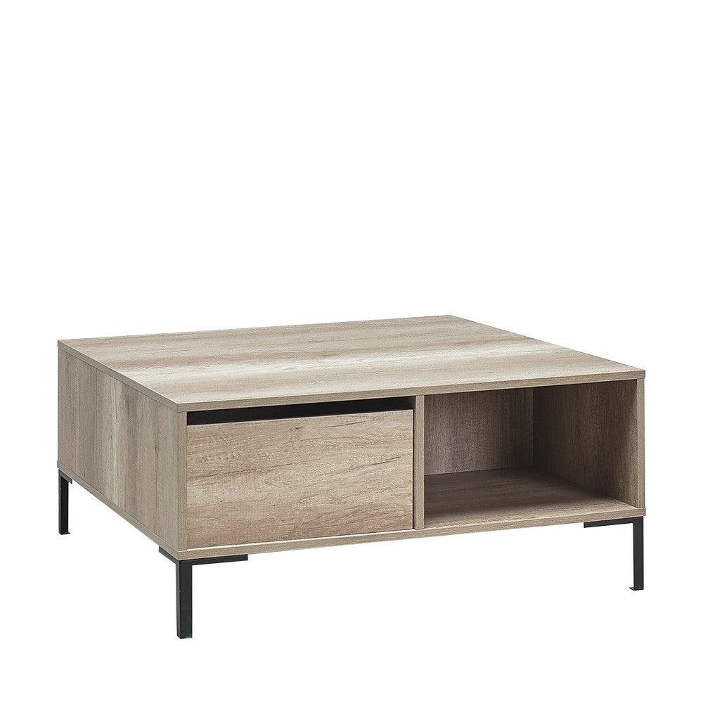 Mesa de Centro – 90cm x 42cm x 90cm – Taupe – Painel de partículas revestido a melamina
