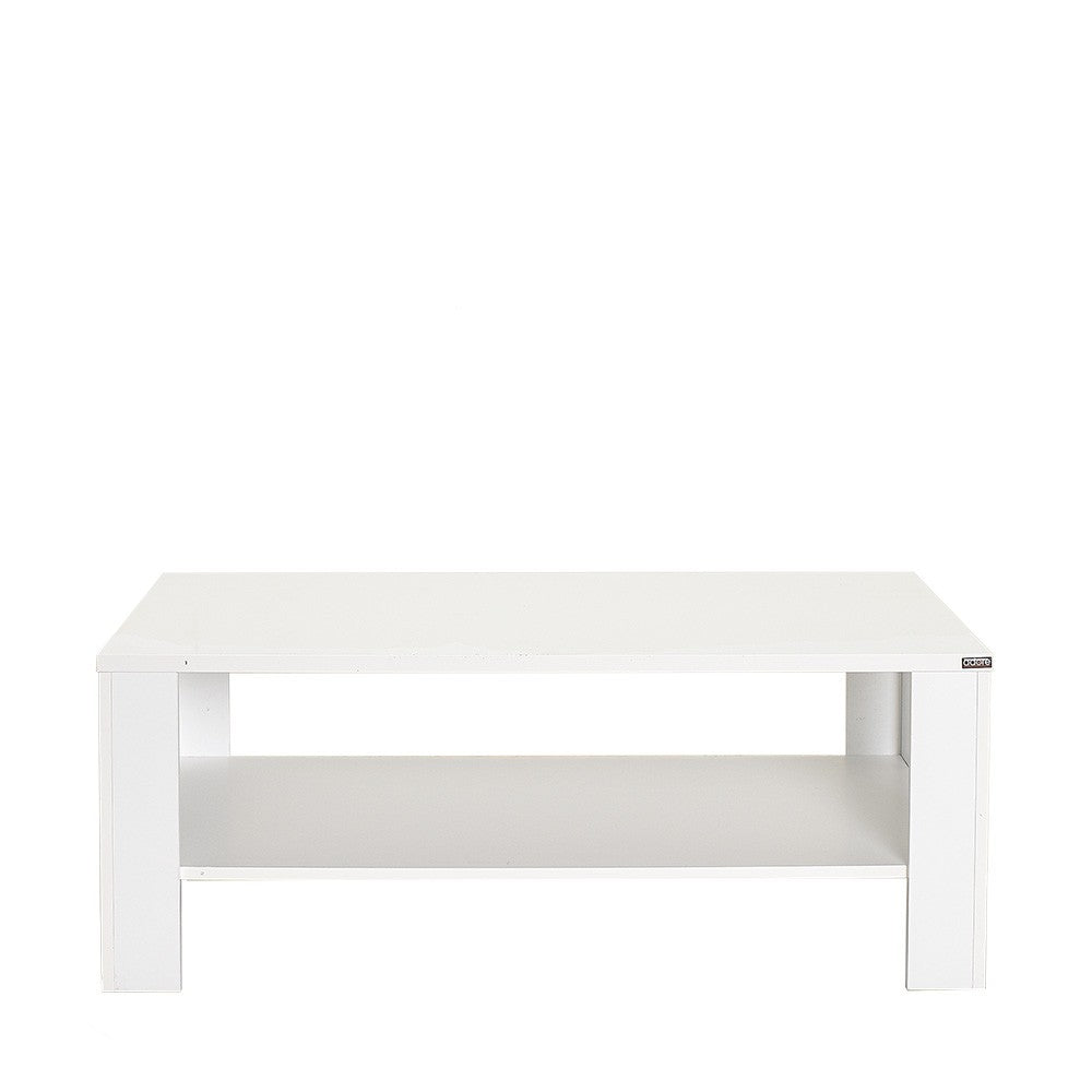 Mesa de Centro – 110 cm x 42 cm x 65 cm – Branco Diamante – Melamina