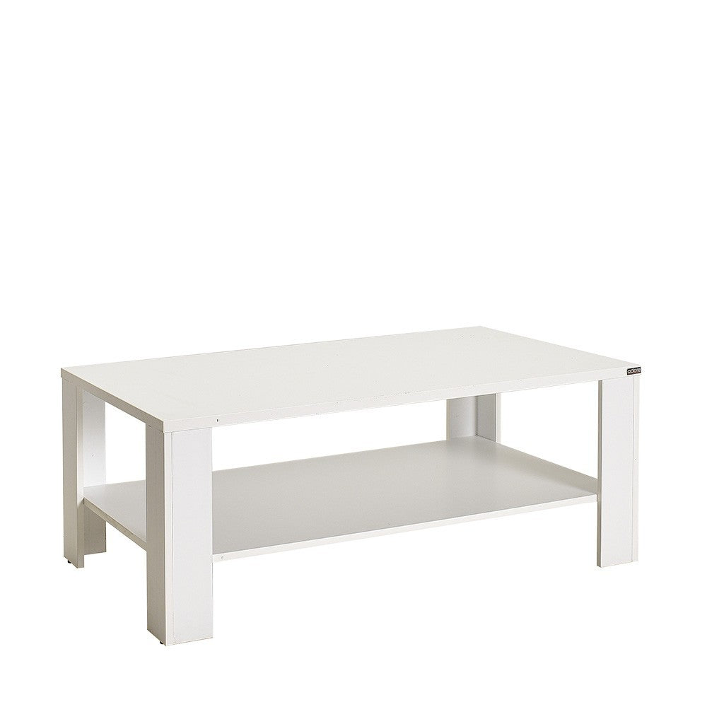 Mesa de Centro – 110 cm x 42 cm x 65 cm – Branco Diamante – Melamina