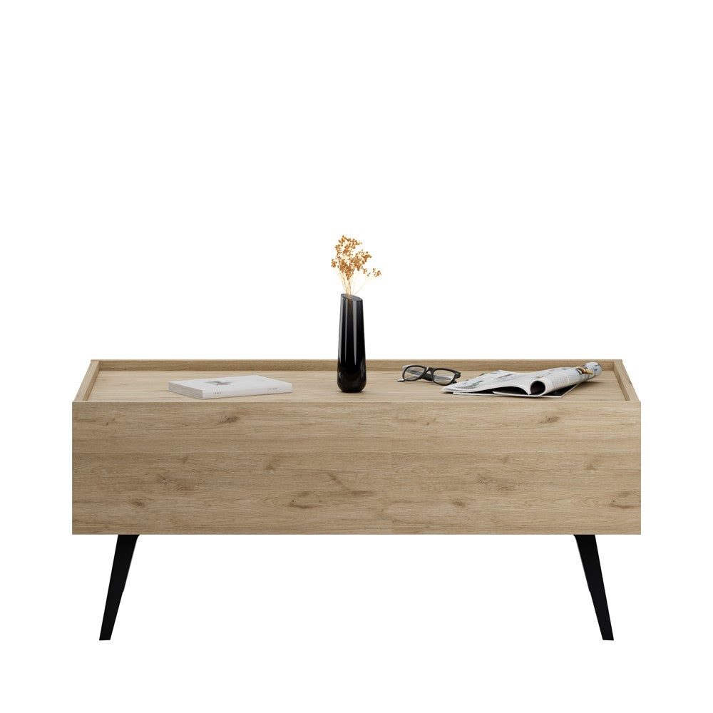 Mesa de Centro – 102 cm x 44 cm x 61 cm – Carvalho – Painéis de Partículas