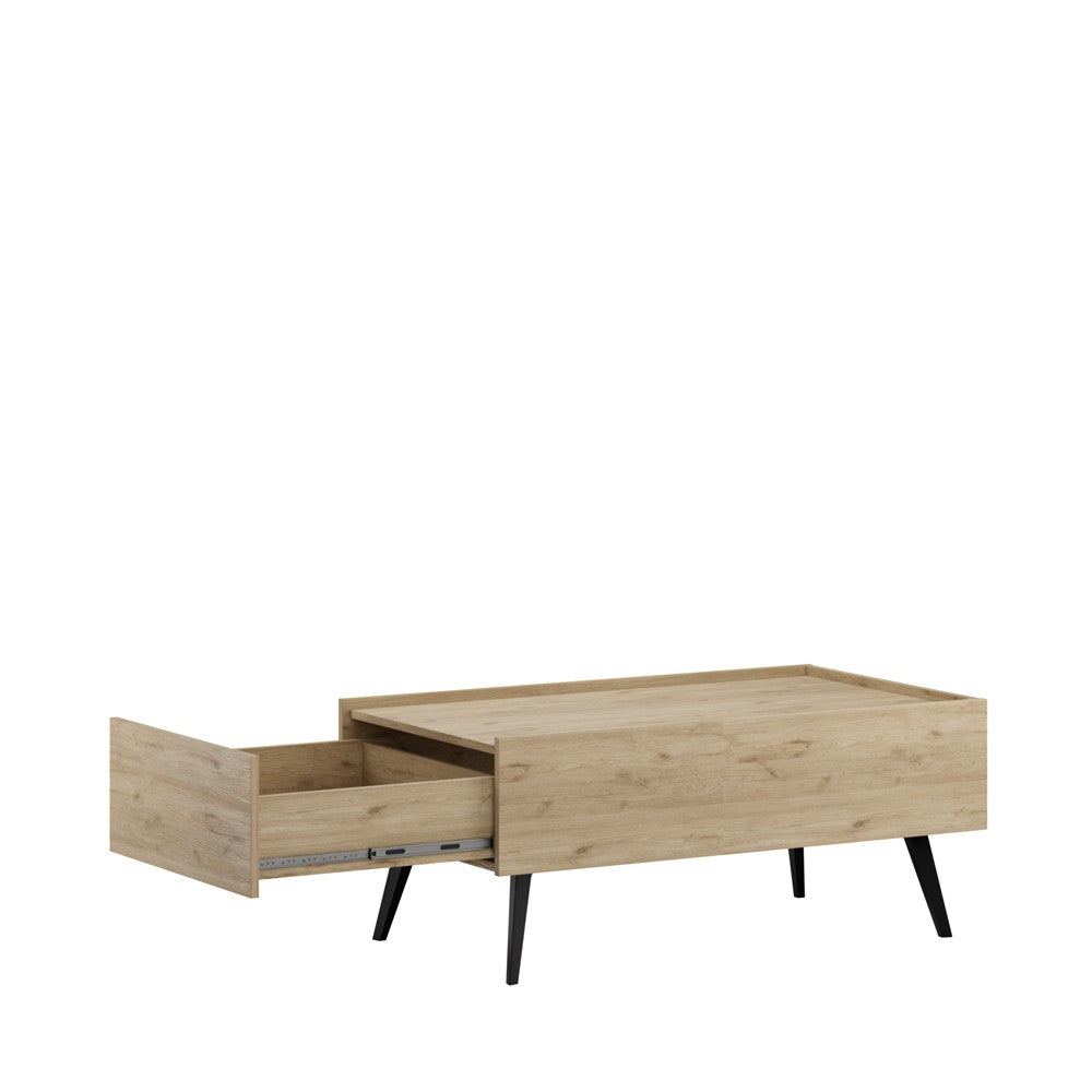 Mesa de Centro – 102 cm x 44 cm x 61 cm – Carvalho – Painéis de Partículas