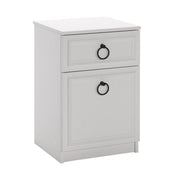 Mesa de cabeceira – 40cm x 63cm x 38cm – Branco – Painéis de partículas revestidos a melamina