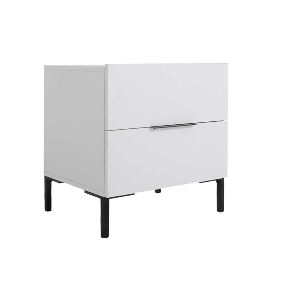 Mesa de cabeceira – 55cm x 59cm x 44cm – Branco – Painel de partículas