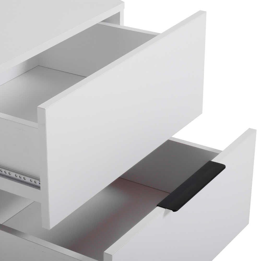 Mesa de cabeceira – 55cm x 59cm x 44cm – Branco – Painel de partículas