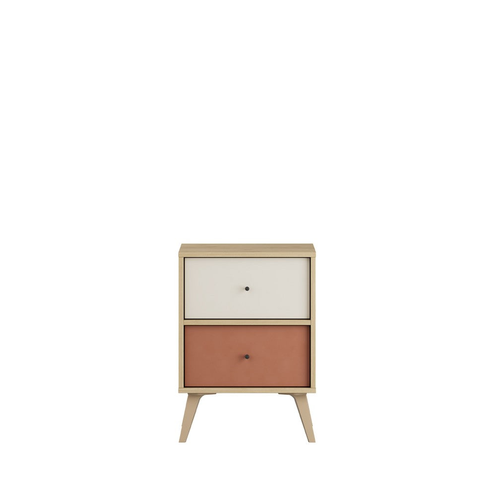 Mesa de cabeceira – 44 cm x 61 cm x 44 cm – Multicolorido – Melamina