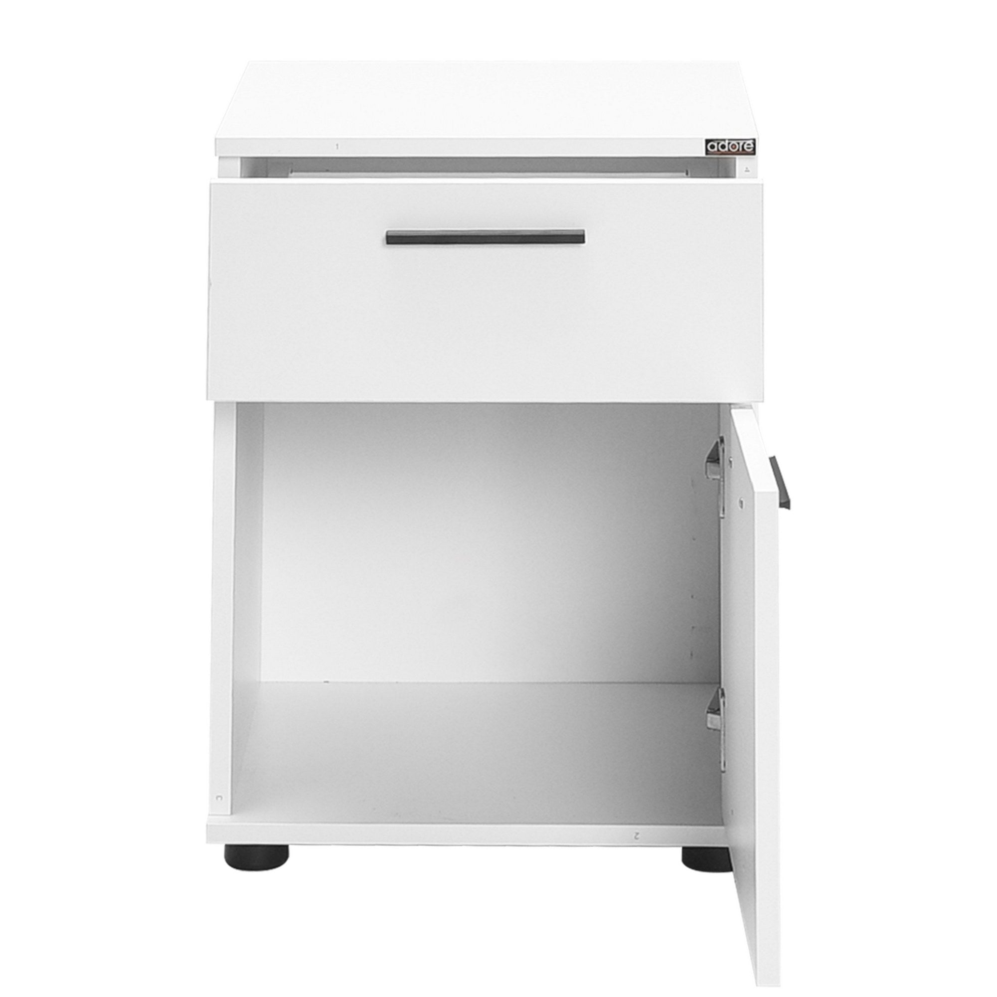 Mesa de Cabeceira Branca Compacta - Revestimento Melamina 100% Resistente