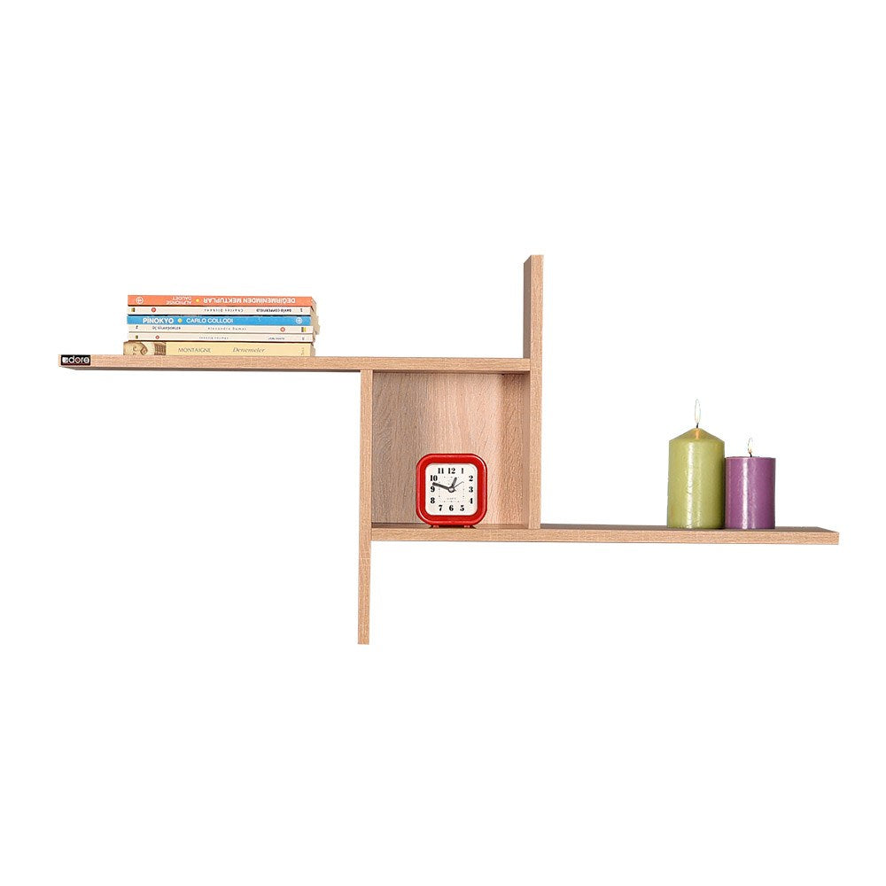 Prateleira de parede – 100 cm x 50 cm x 18 cm – Sonomo – painel de partículas revestido a melamina