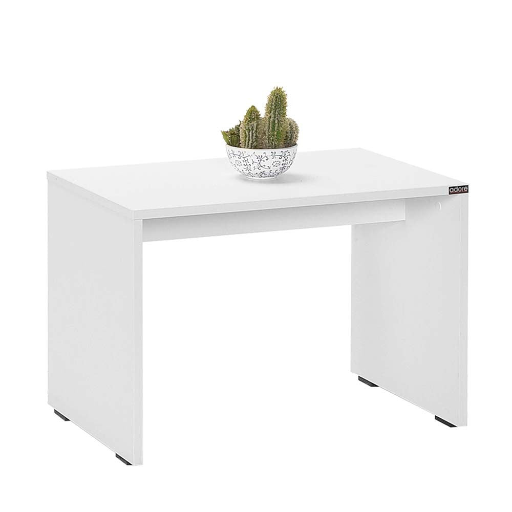Mesa de Centro – 60x43x40 cm – Branco Diamante – Painel de Partículas